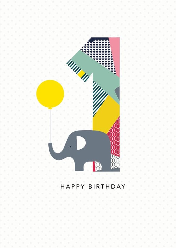 one first Birthday Card 21712 created by Lucy Alice Designs 