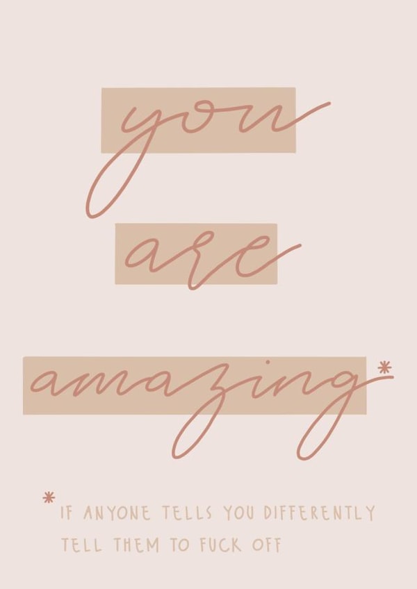 amazing fuck off Love & Friendship Card 14764 created by Caitlin Hollick