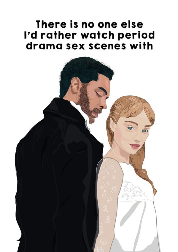 Bridgerton love Valentines Day Card 43138 created by Lucy Rose Party