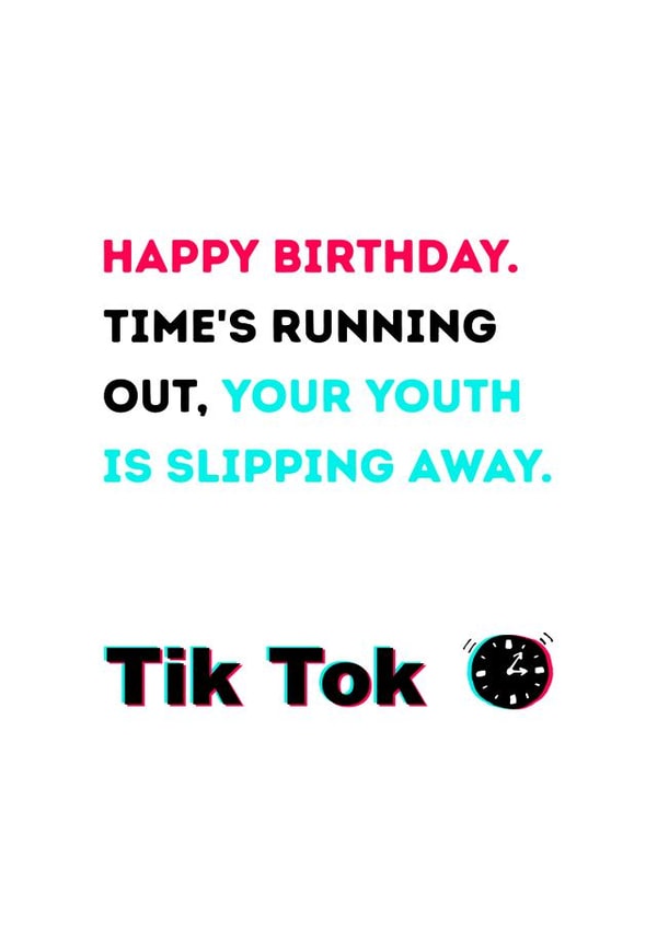 TikTok Birthday Card created by Sassy Sarah