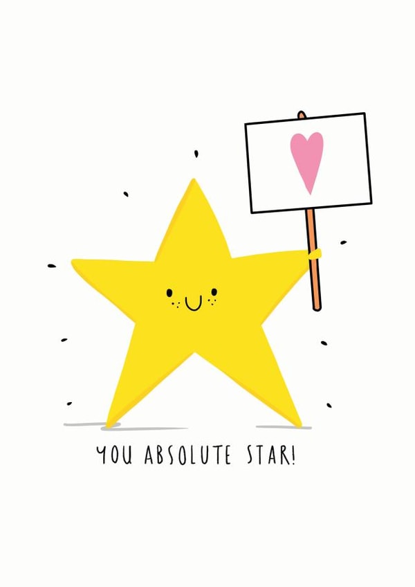 star bright Congratulations Card 20535 created by NICHOLA COWDERY ILLUSTRATIONS 