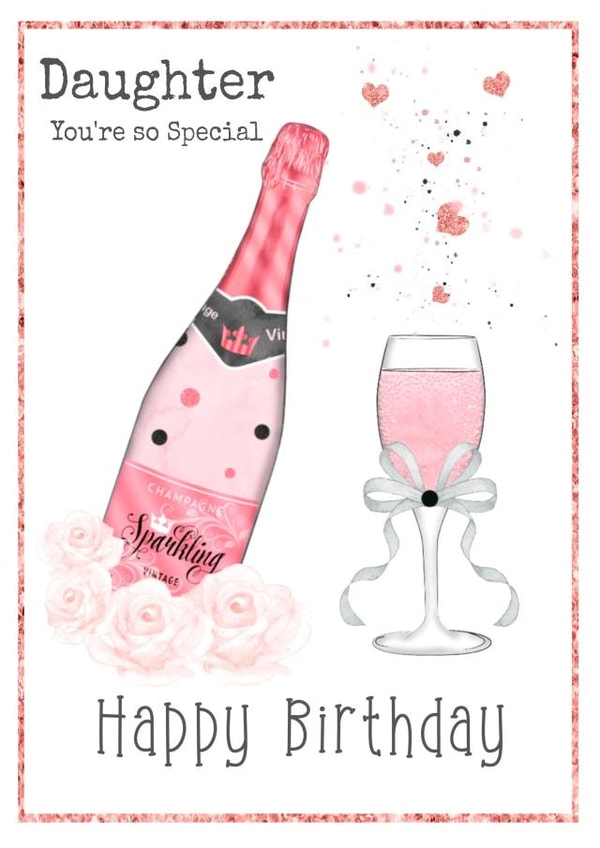daughter female Birthday Card 21427 created by Unique Greeting Cards, Gifts & Stickers