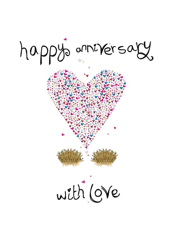 happy anniversary love hearts Card 47362 created by Lush Stuff