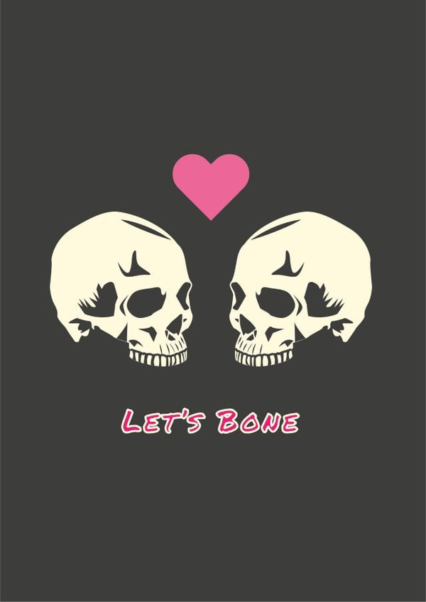 Let's Bone - Valentines, Anniversary, Couples created by Jemima's Designs