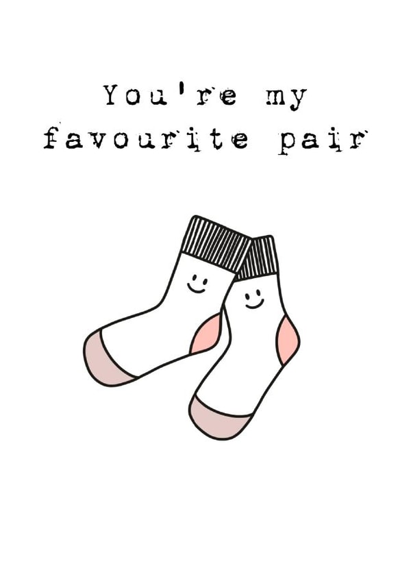 pair socks Just because Card 47817 created by Ellie Thomson