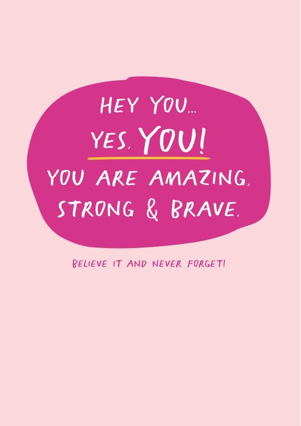 strong brave Just because Card 13813 created by Poppy Lane