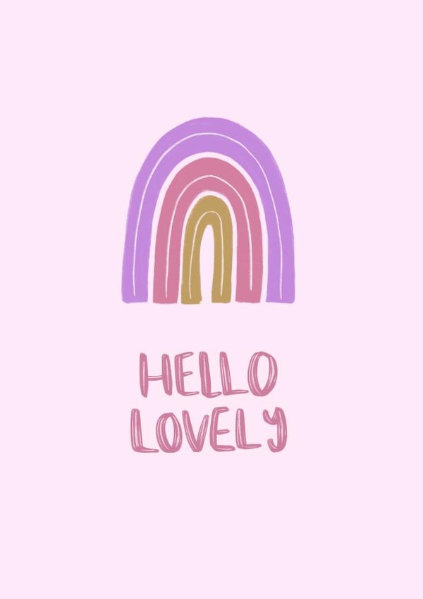 Hello Lovely Card created by Moo Cow Design