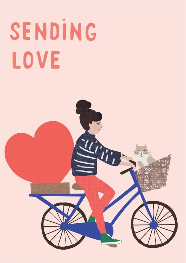 sending love Thinking of you Card 21365 created by Francesca Iannaccone