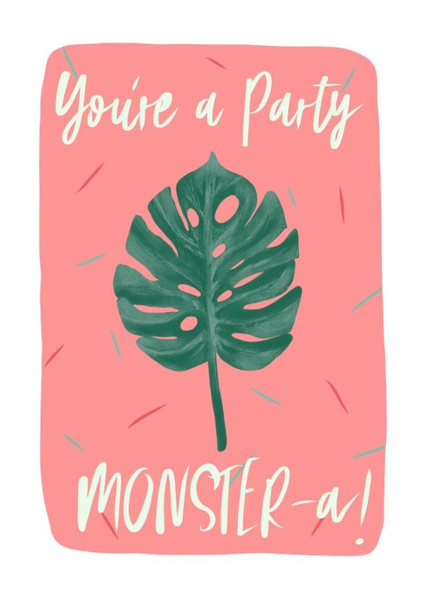 party cheese plant Card 47720 created by JuliasPrintStudio