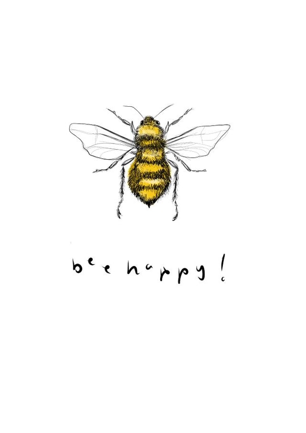 bee happy bee Send A Smile Card 47867 created by from Alice with love
