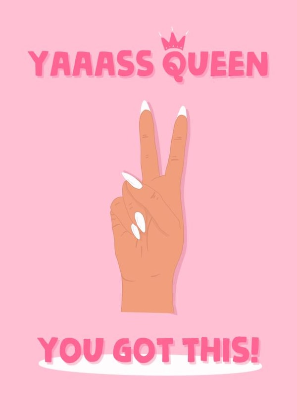 trendy nails Good Luck Card 19652 created by Stephenie Emily