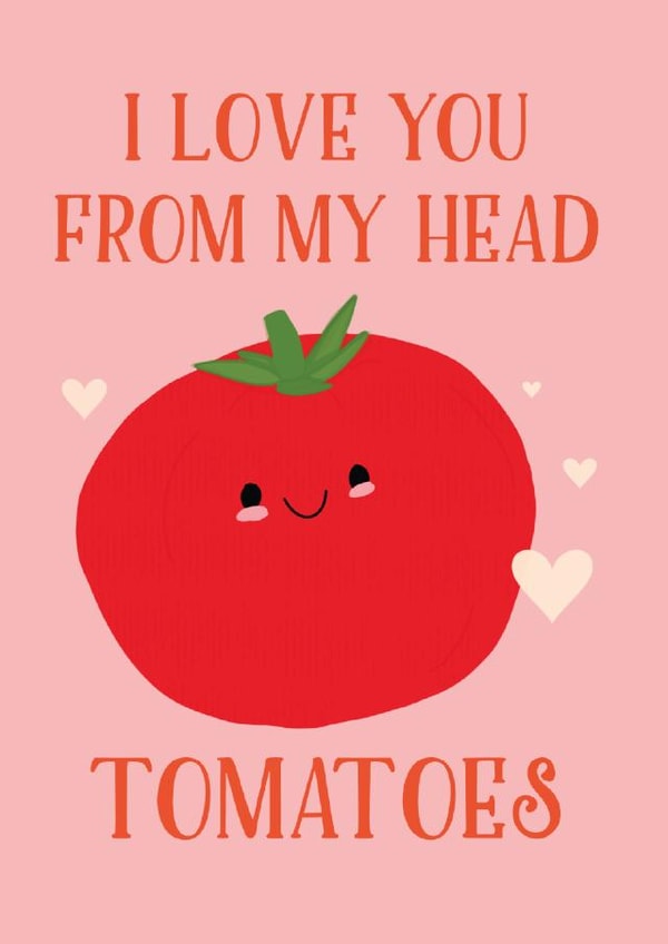i love you head Valentines Day Card 21758 created by Julia Walsh