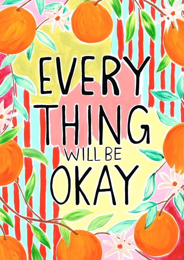 Not Alone You Are Ok Send A Smile Card 21762 created by R Locke Design