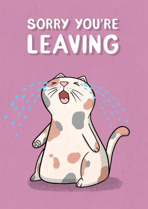 Sorry Your Leaving created by Drawn to Cats