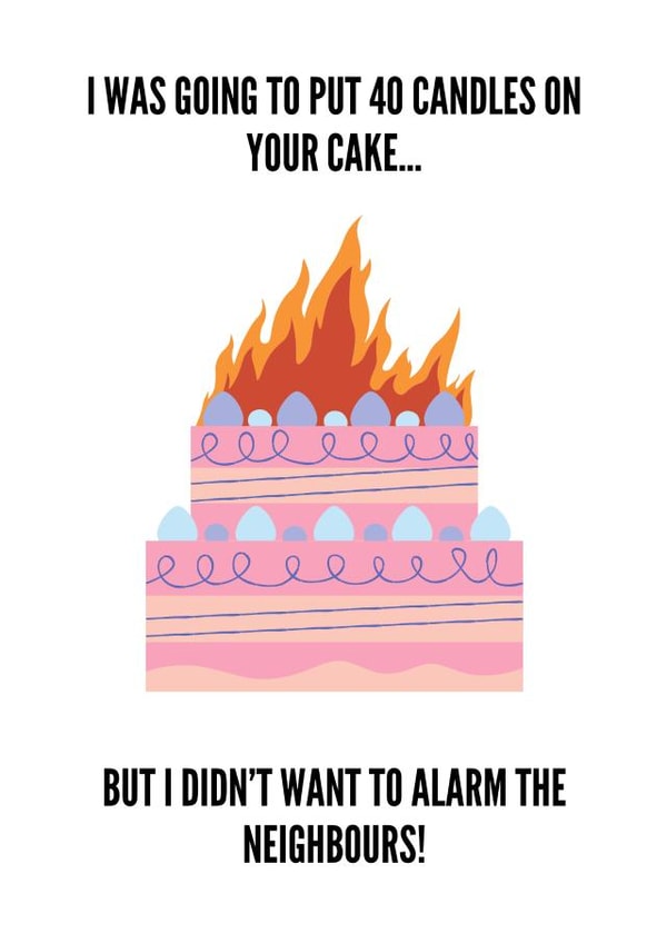 40 40th Birthday Card 16356 created by @Payne Designs