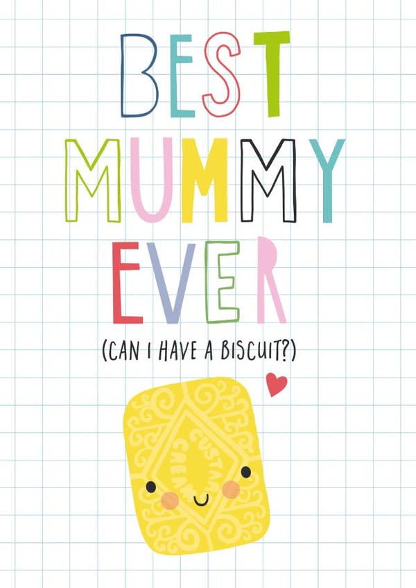 biscuit mummy Mothers Day Card 15821 created by Fox and Bird Studio
