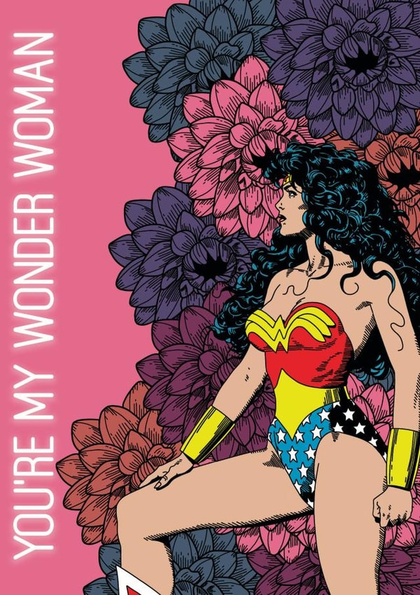 wonder woman mothers day Card 47809 created by TheDizzyPrintMaker
