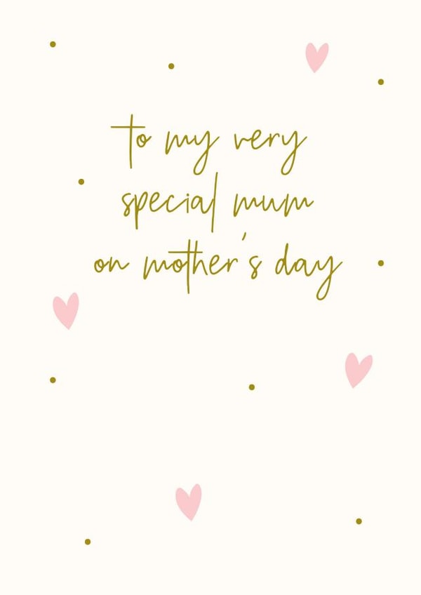 very special special mum Mothers Day Card 1466 created by Megan Claire