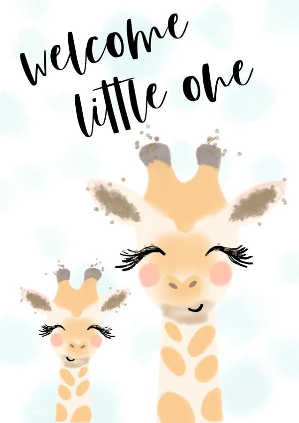 welcome little one New Baby Card 14948 created by Paper Wishes Co
