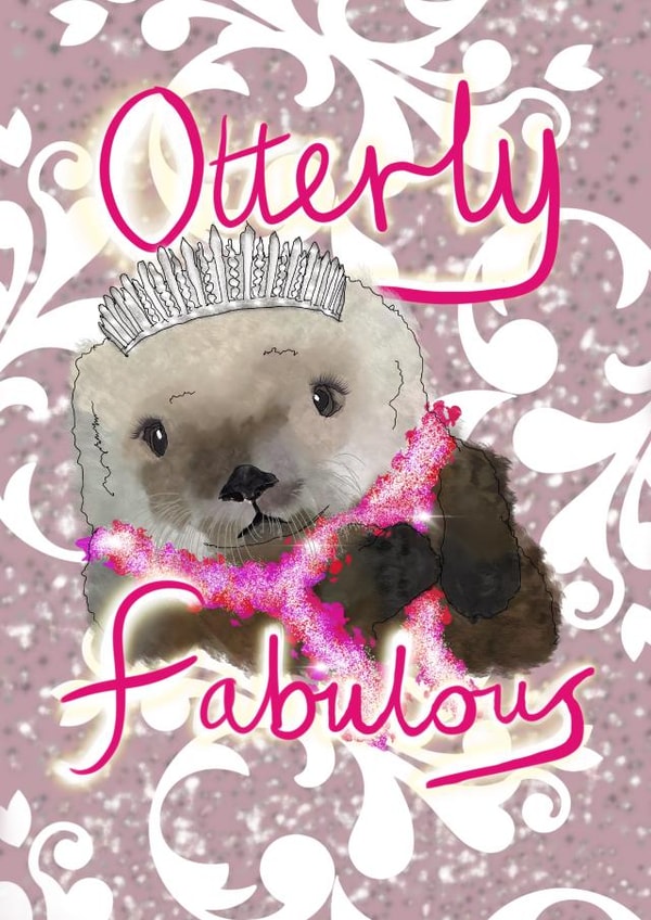 otterly fabulous otterly Birthday Card 47569 created by Dream Doodles