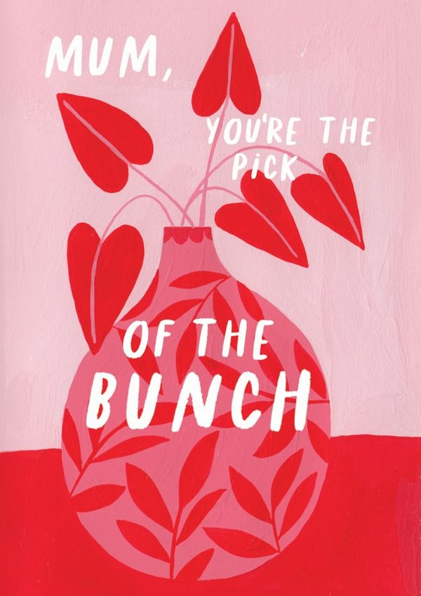 pick of the bunch flowers Mothers Day Card 47093 created by Jessica Smith Illustration 