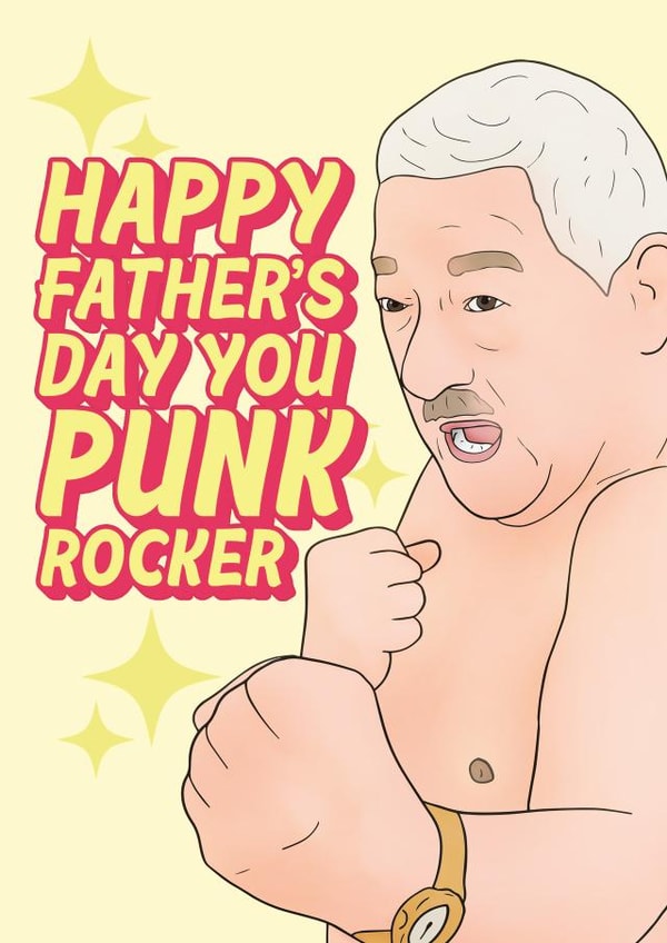 friday night dinner punk rocker Father's Day Card 32497 created by Hey Huns It's Nicole