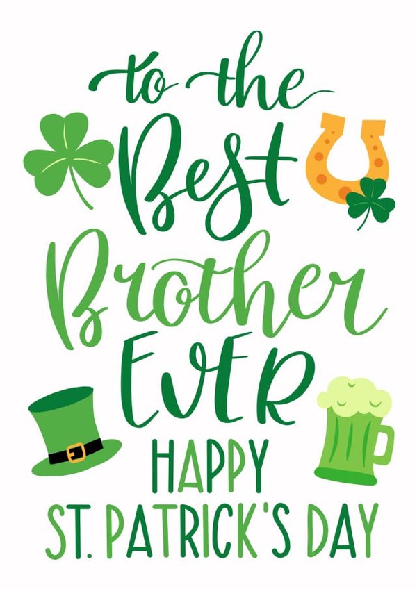 best brother Saint Patricks Day Card 7648 created by Ness Nordberg