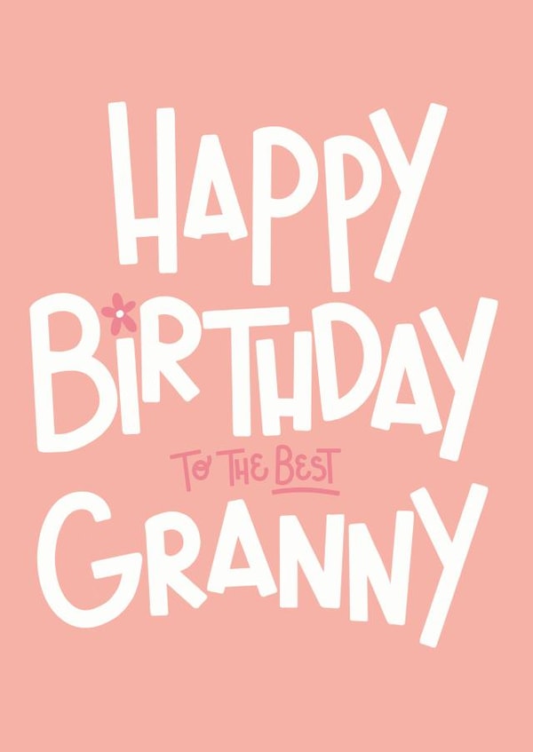 best granny grandmother Birthday Card 21774 created by Yasmin Atherton