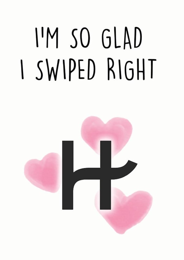 hinge Dating Apps Valentines Day Card 18327 created by CARDBIZZ