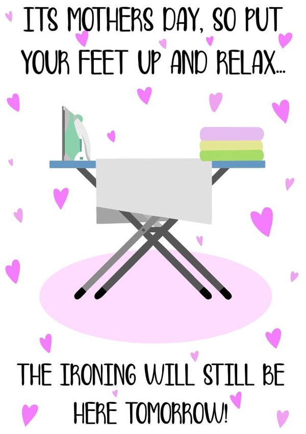 funny chores Mothers Day Card 15588 created by Gee Designs