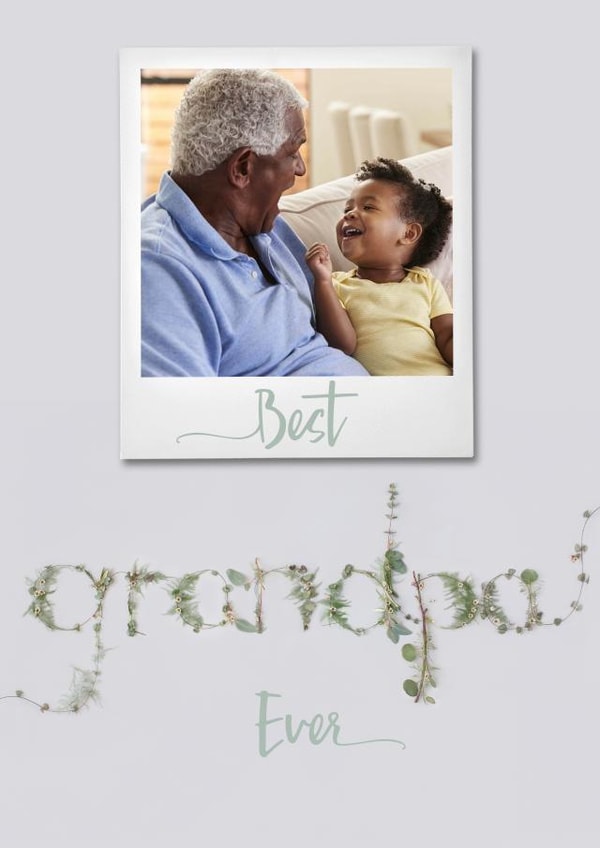 best grandpa Father's Day Personalised Photo Card 8397 created by Love Lila Photography
