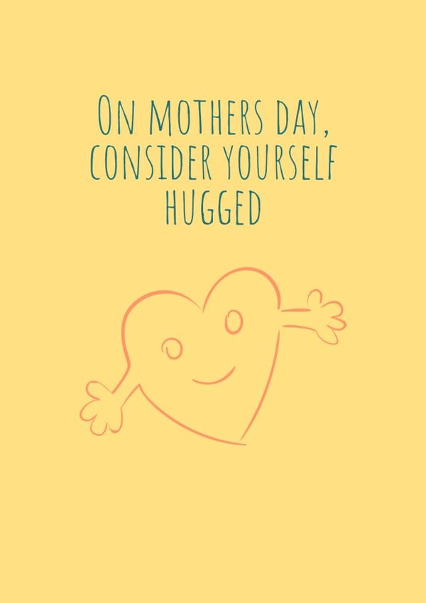 heart hugged Mothers Day Card 47983 created by BuRaMiChi