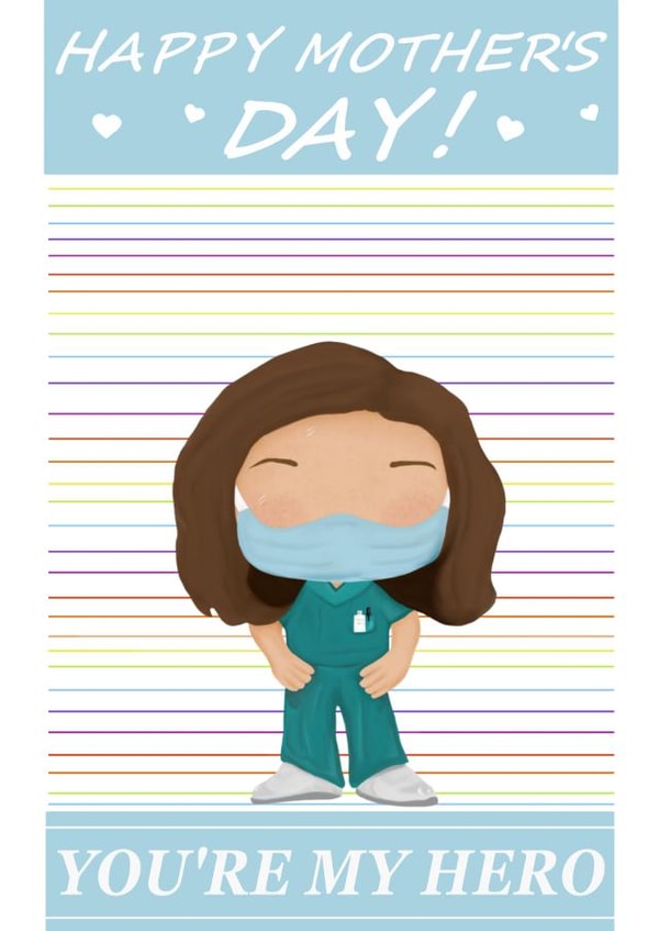 LoveYourNHS nurse Mothers Day Card 35323 created by onethirtysix_am