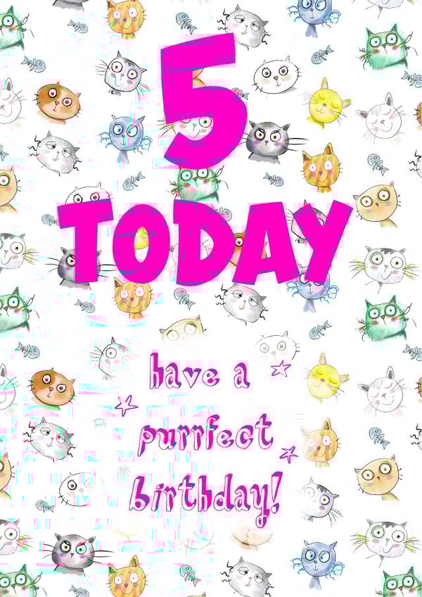 5 5th Birthday Card 20775 created by Art Thunderclap