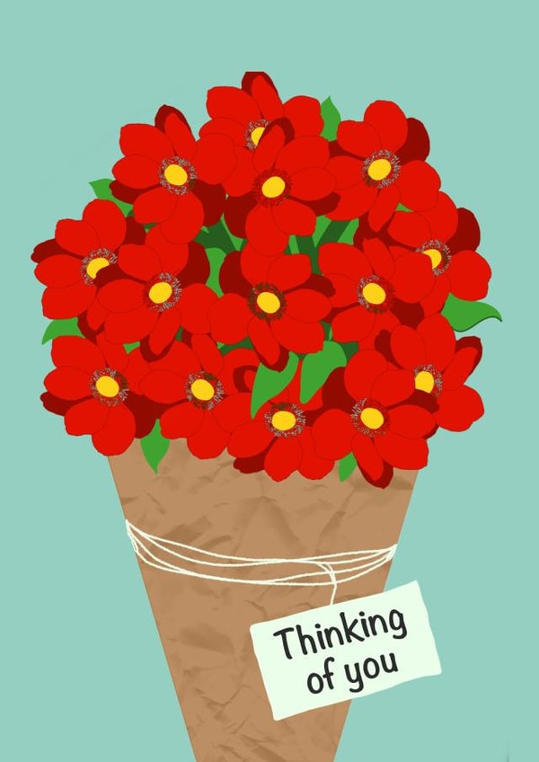 Thinking Of Thinking of you Card 20947 created by Lucy Sutton