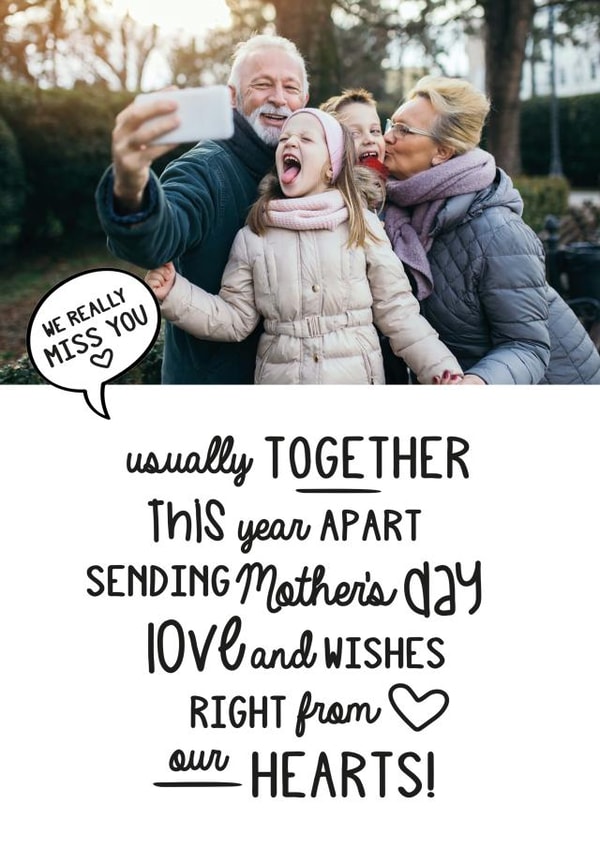 family relatives Mothers Day Personalised Photo Card 9718 created by Jodie Gaul & Co