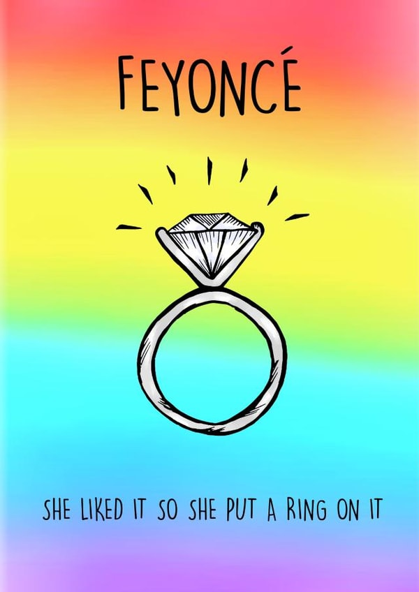 Beyoncé/ Feyonce - rainbow - wedding created by Poppy & Mabel