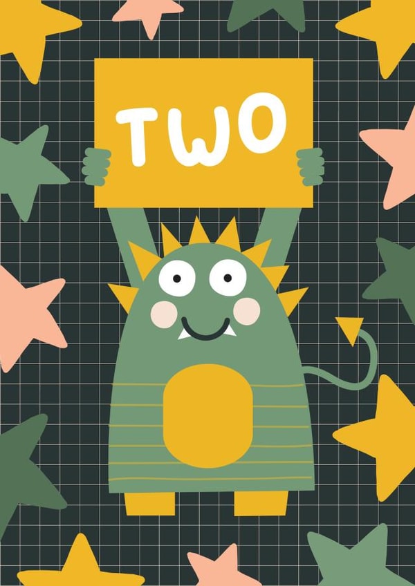 2 today - Mini Monster Birthday Card created by Powerinmykindness