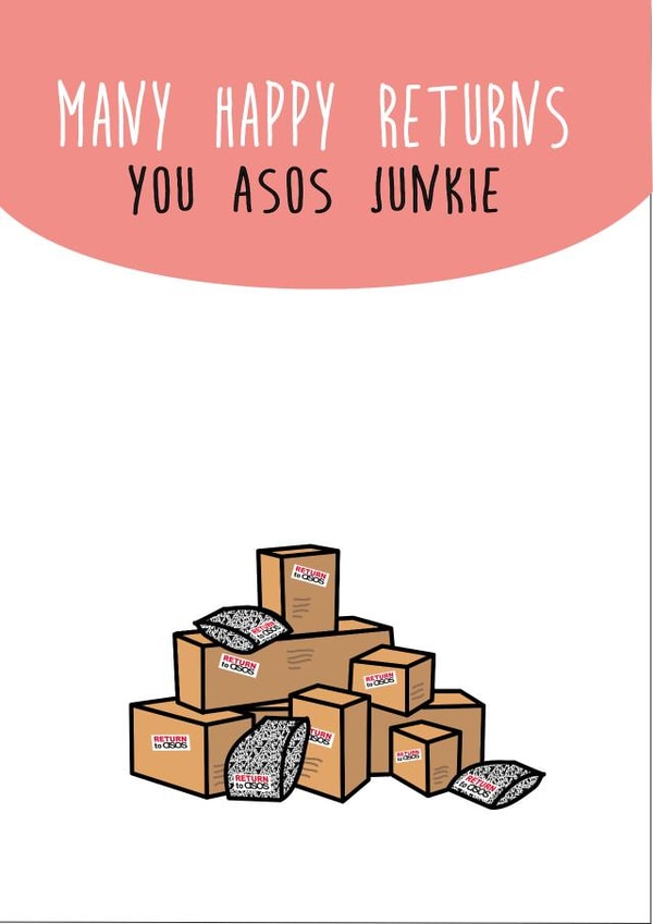 ASOS Shopaholic Birthday Card 20858 created by Ryk60