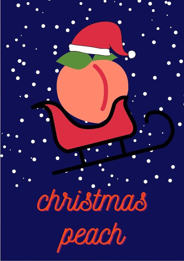 Christmas Peach Card created by Briggs designs