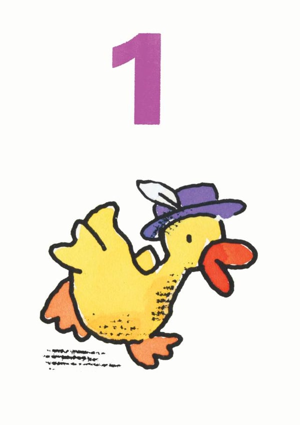 1 duck Birthday Card 8044 created by Paul Dowling