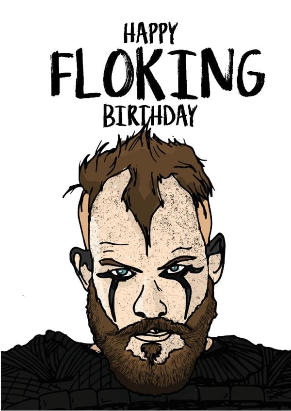 Floki Vikings Birthday Card 21799 created by Freckle & Specs