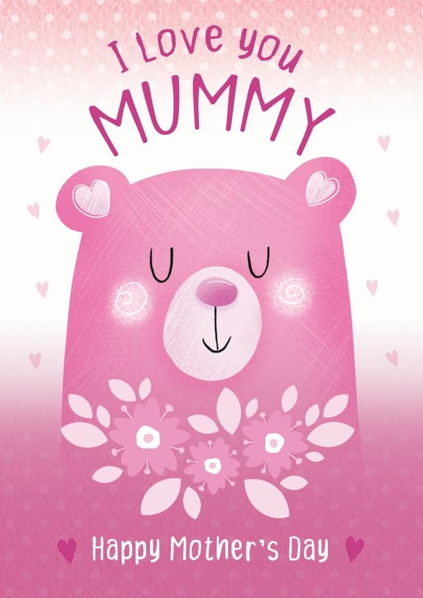 i love you mummy Mothers Day Card 45707 created by Trudles Doodles Handmade