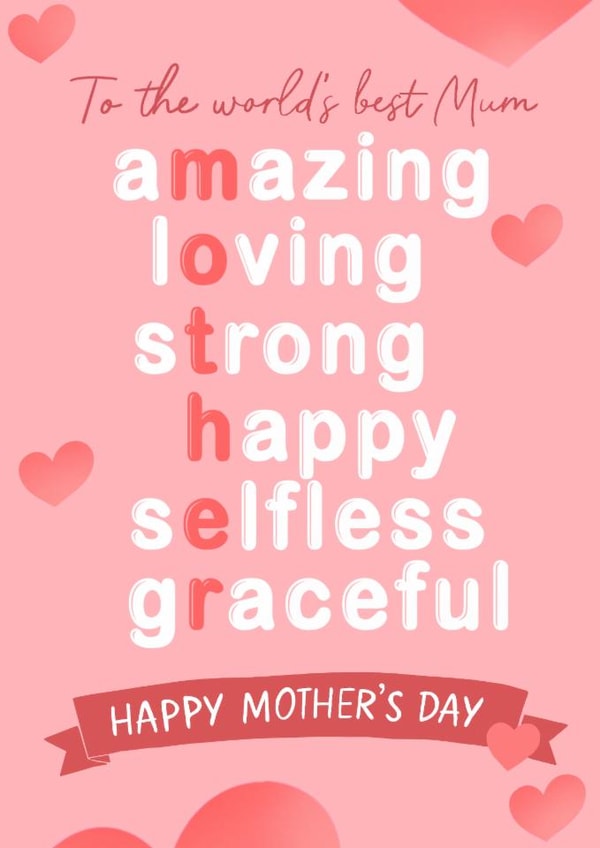 Definition of a mother pretty Mother’s Day card created by Pawwmarkss