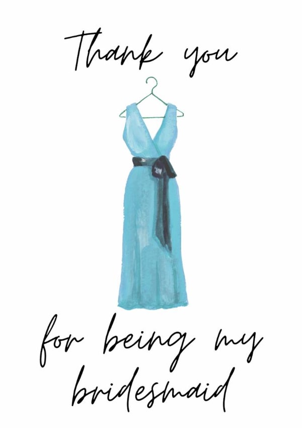 Thank you for being my bridesmaid created by Sunshine in Design