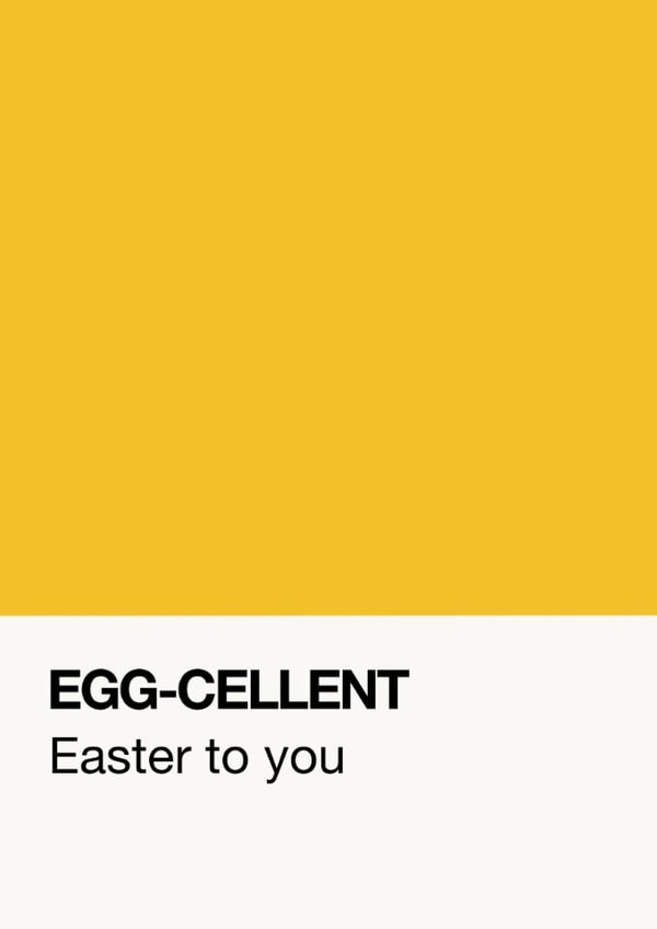 Egg-cellent Easter - Pantone Swatch Card created by Jenni Ahlberg - Jeah Design