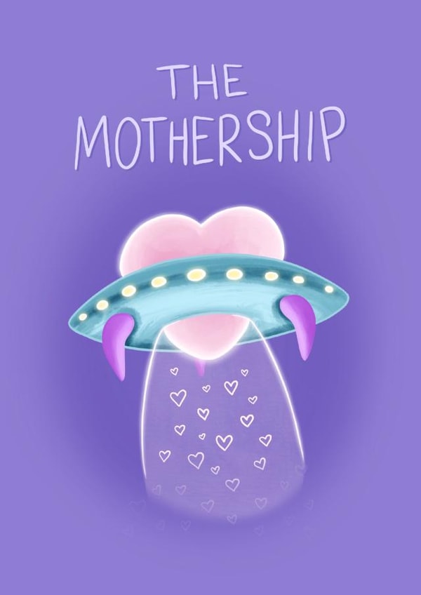 space alien Mothers Day Card 41868 created by Hannah Gabriel