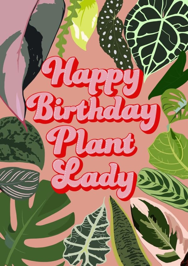 Birthday  Plant lady Birthday Card 21130 created by Alexa Makes Cards