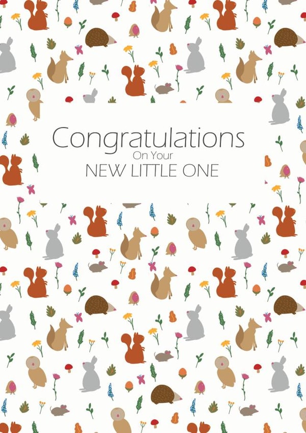 animals contemporary New Baby Card 21837 created by Claire Parker