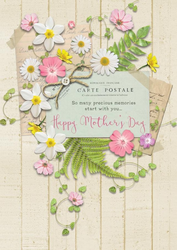 pretty traditional Mothers Day Card 25250 created by Lucy Ledger